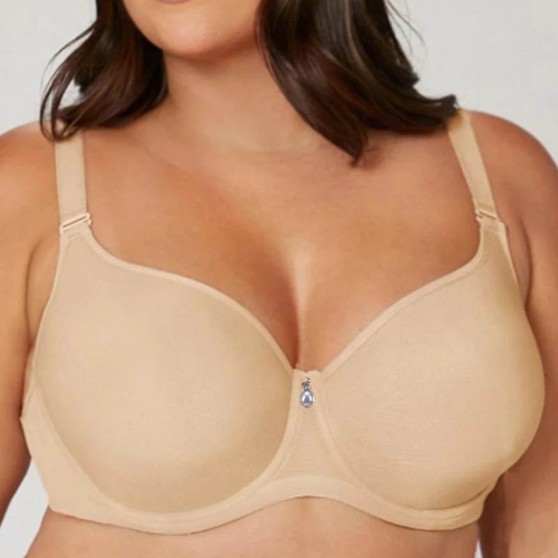 Underwire Bra Padded - Biustonosz modelujący z siateczki dla kobiet