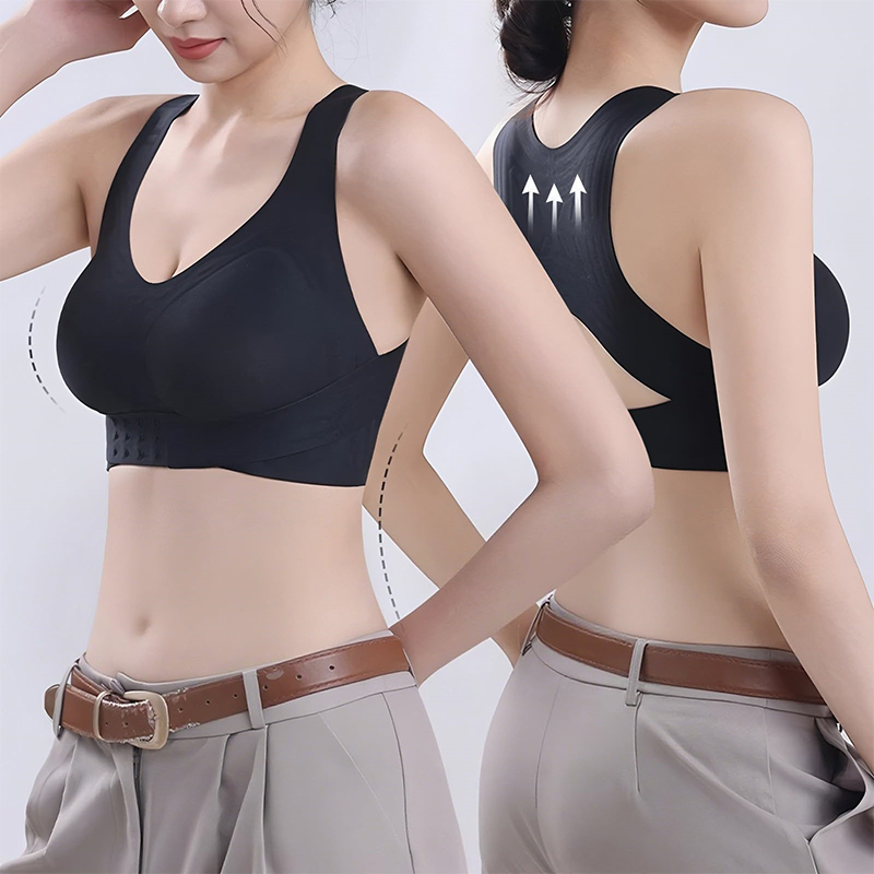Cotton Bra Everyday - Biustonosze korygujące postawę dla kobiet, zapinane