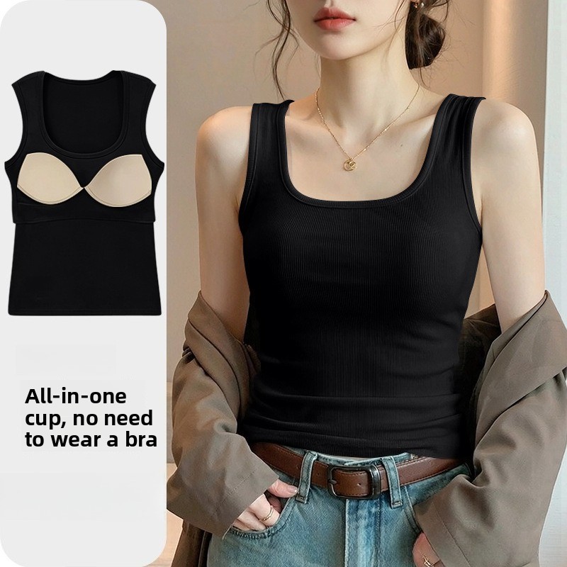T Shirt Bra Seamless - Nowa Bezszwowa Koszulka Tank Top z