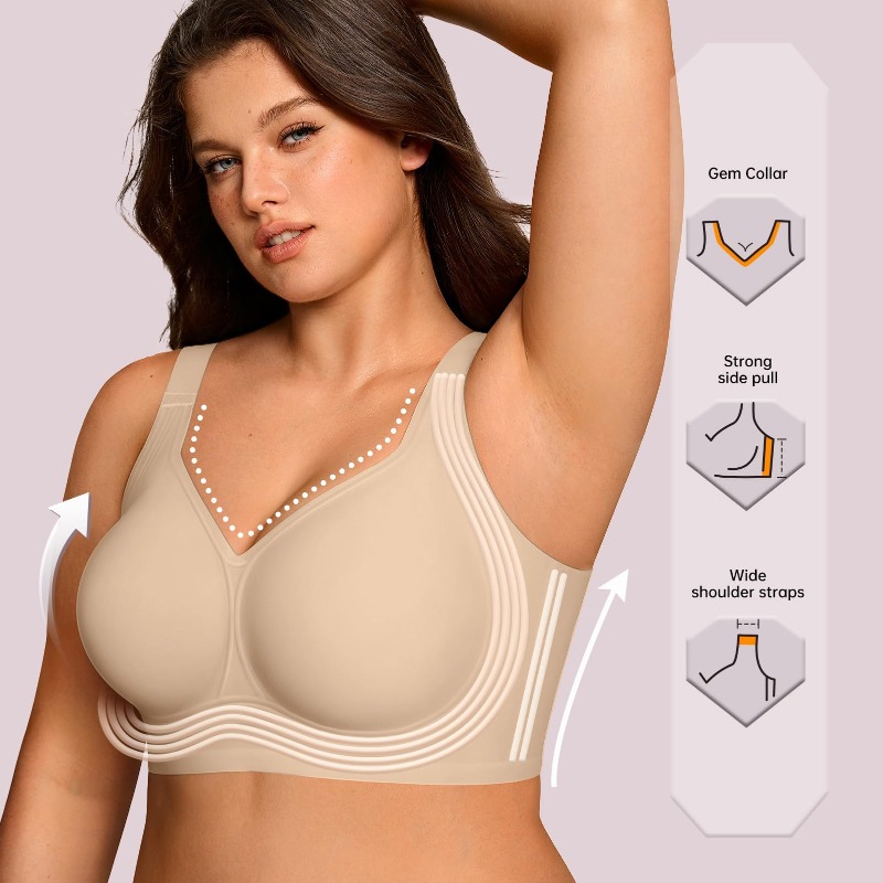 Biustonosz bez fiszbinów plus  – Minimizer Bra Women recenzja i cena